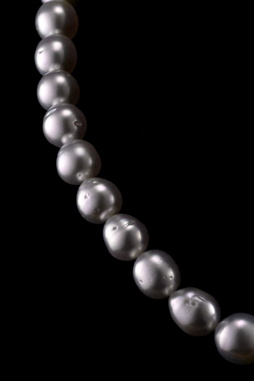 Mariko Tsuchiyama - White South Sea pearl necklace - 9CT GOLD -1