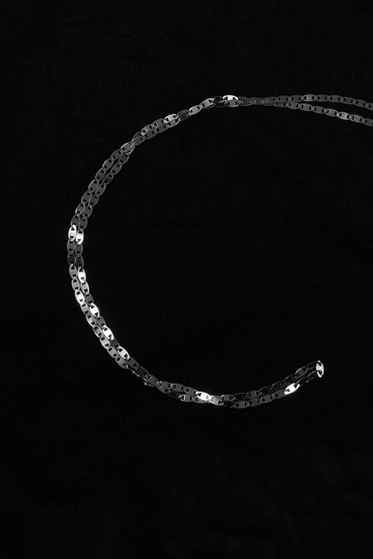 8UEDE - EIGHT LONG NECKLACE - SILVER