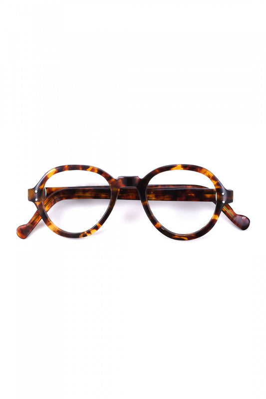 1940s HAND MADE BRITISH VINTAGE EYEWEAR AMBER - OPT-808