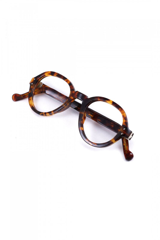 1940s HAND MADE BRITISH VINTAGE EYEWEAR AMBER - OPT-808