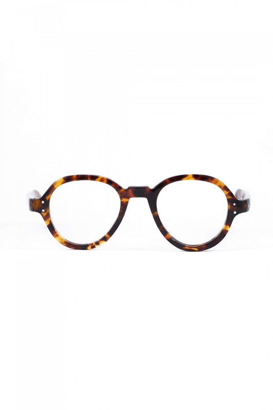 1940s HAND MADE BRITISH VINTAGE EYEWEAR AMBER - OPT-808