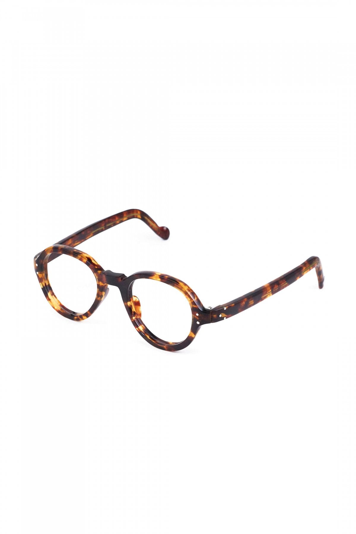 1940s HAND MADE BRITISH VINTAGE EYEWEAR AMBER - OPT-808