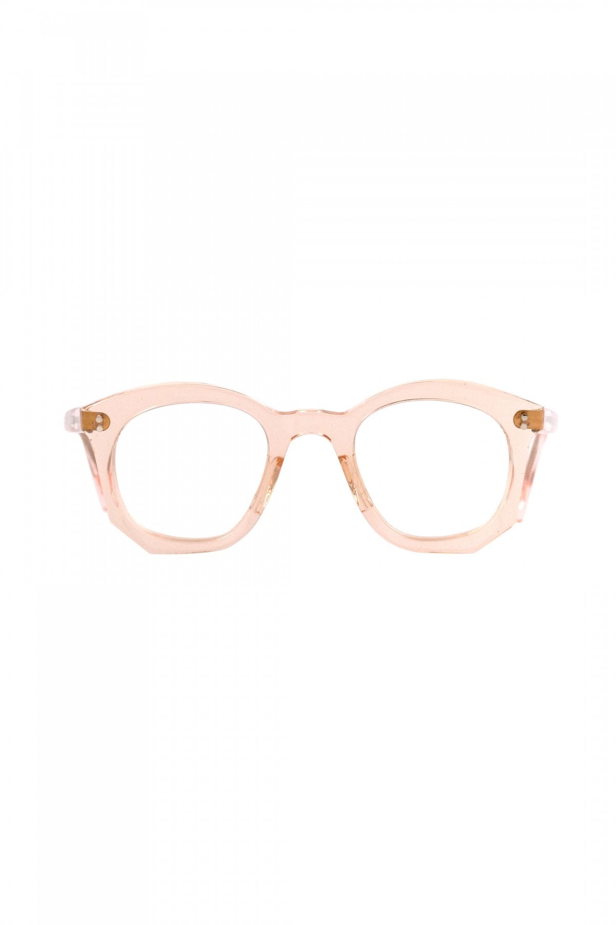 1950s HAND MADE  FRANCE VINTAGE EYEGLASS TRANSPARENT PINK - OPT-819