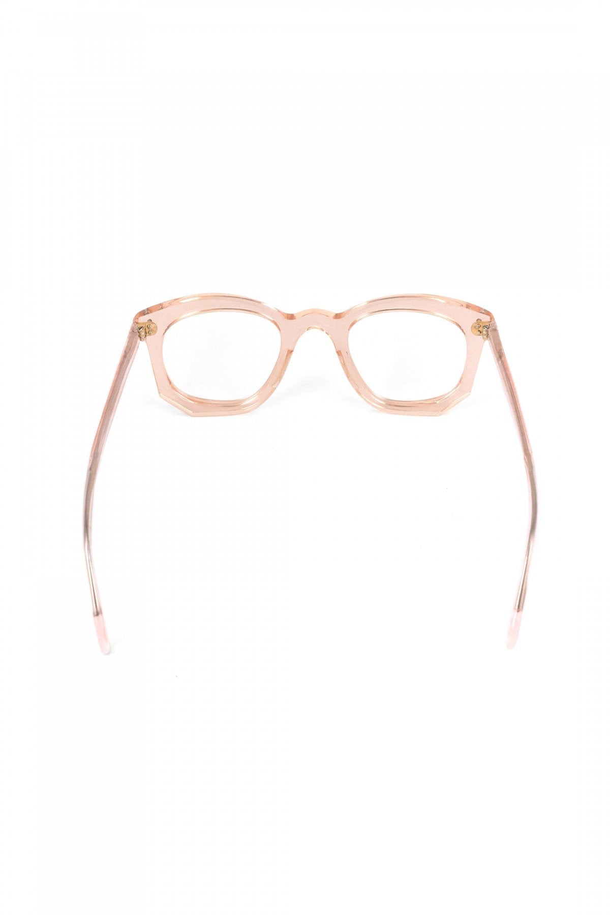 1950s HAND MADE  FRANCE VINTAGE EYEGLASS TRANSPARENT PINK - OPT-819