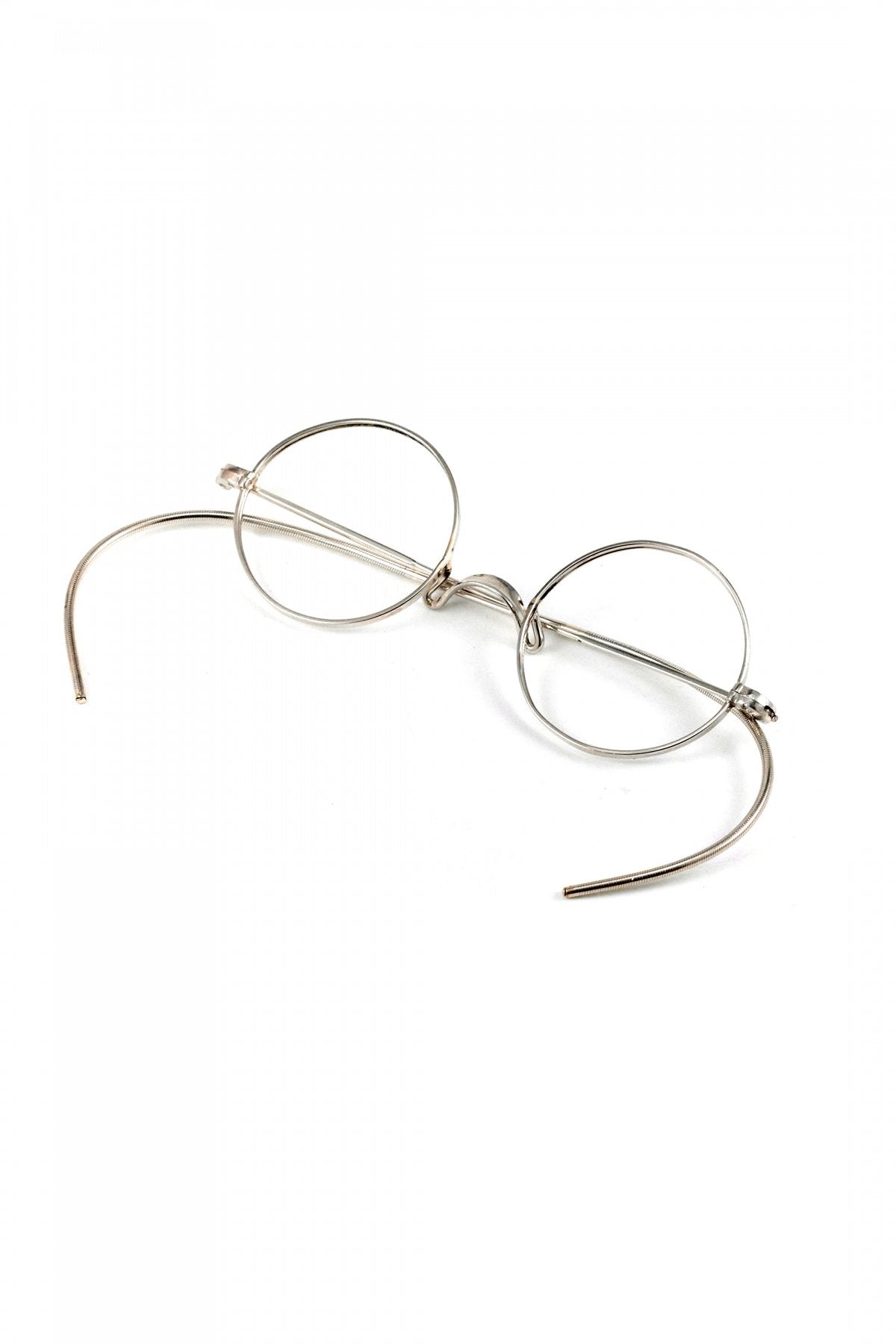 1940s USA ANTIQUE METAL ROUND EYEGLASS - OPT-825