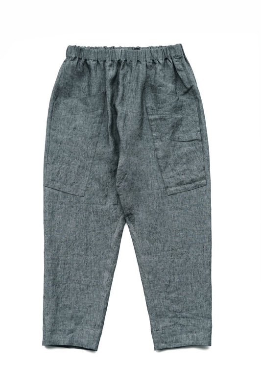 toogood - THE PERFUMER TROUSER - LAUNDERED LINEN BLUE SLATE