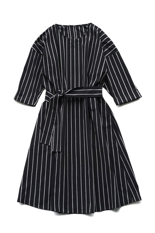 toogood - THE PERFUMER DRESS - COTTON STRIPE FLINT