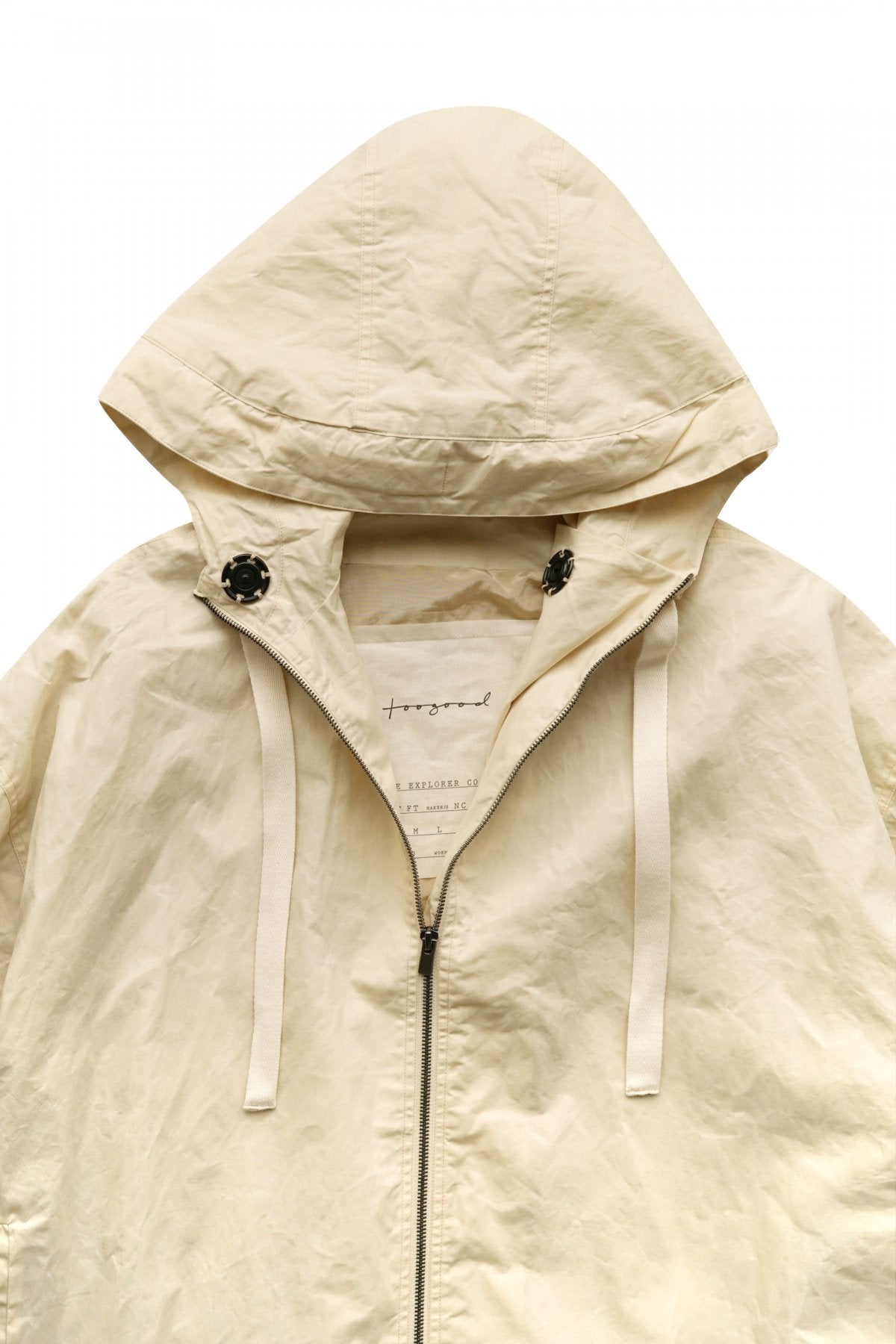 toogood - THE EXPLORER COAT - WAX COTTON CHALK