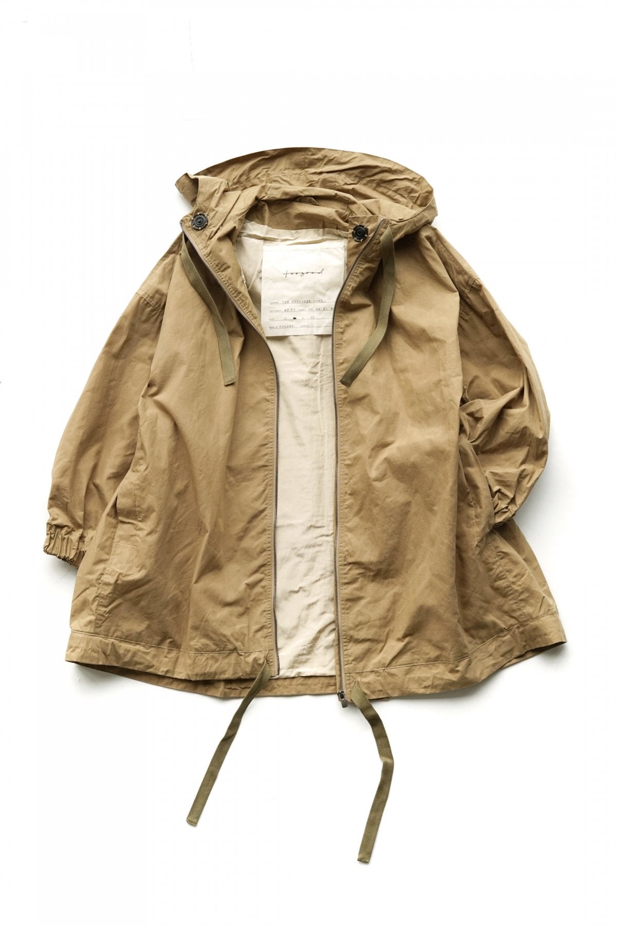 toogood - THE EXPLORER COAT - WAX COTTON HAZEL