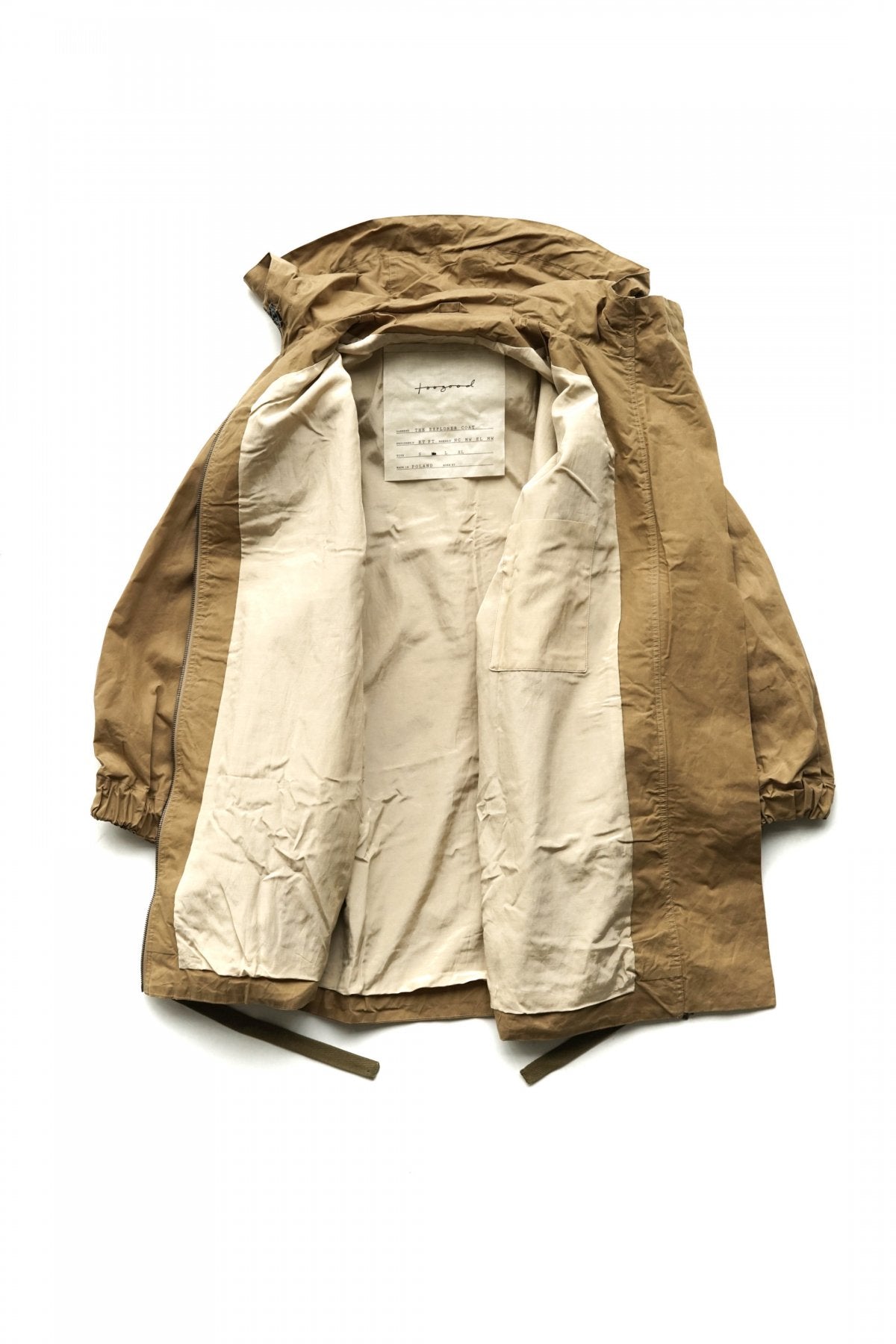 toogood - THE EXPLORER COAT - WAX COTTON HAZEL