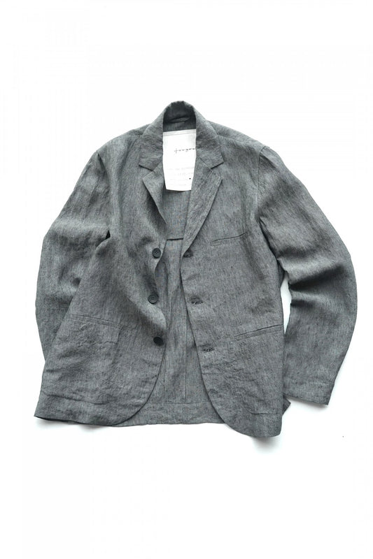 toogood - THE BOTANIST JACKET - LAUNDERED LINEN BLUE SLATE