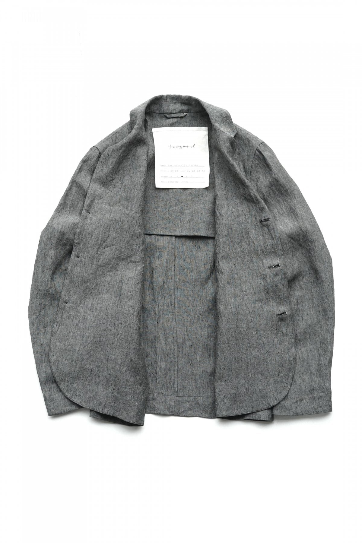 toogood - THE BOTANIST JACKET - LAUNDERED LINEN BLUE SLATE