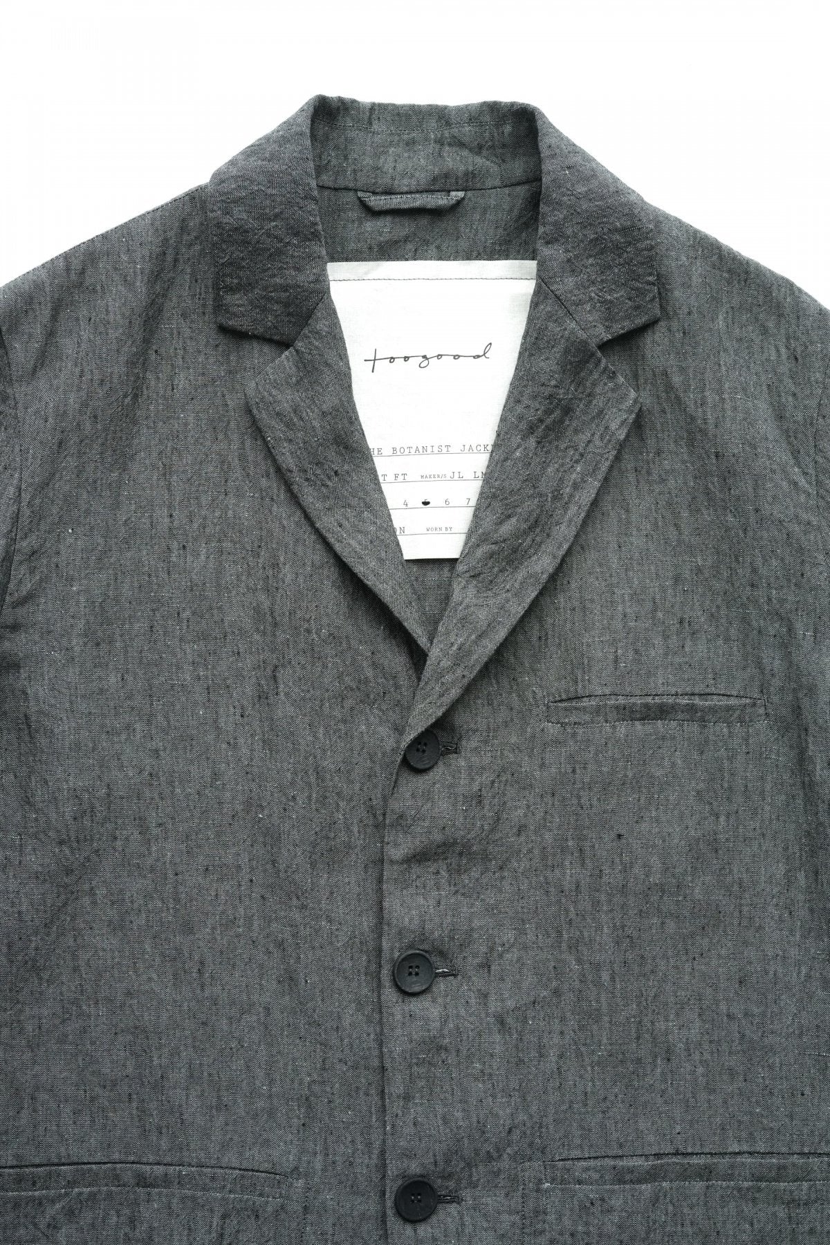 toogood - THE BOTANIST JACKET - LAUNDERED LINEN BLUE SLATE