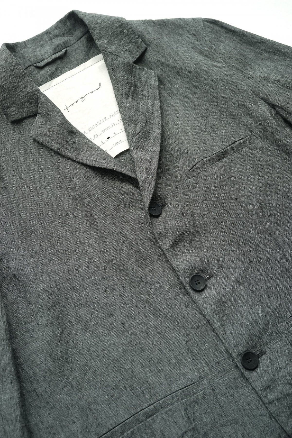 toogood - THE BOTANIST JACKET - LAUNDERED LINEN BLUE SLATE