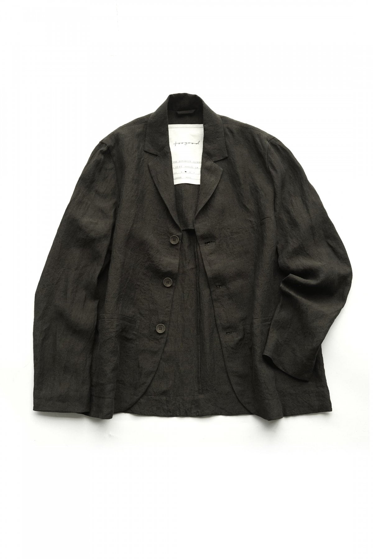 toogood - THE BOTANIST JACKET - LAUNDERED LINEN MOSS