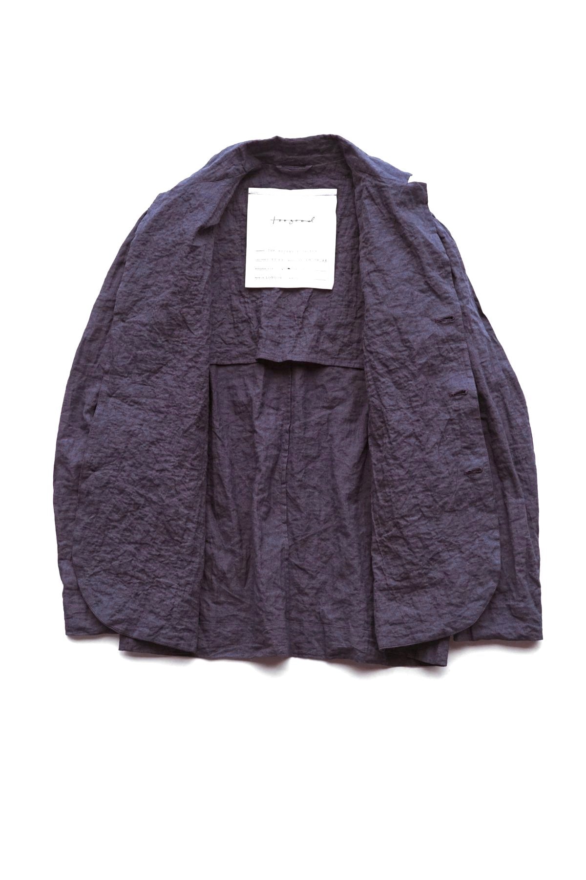 toogood - THE BOTANIST JACKET - CRUMPLED METAL ELDERBERRY