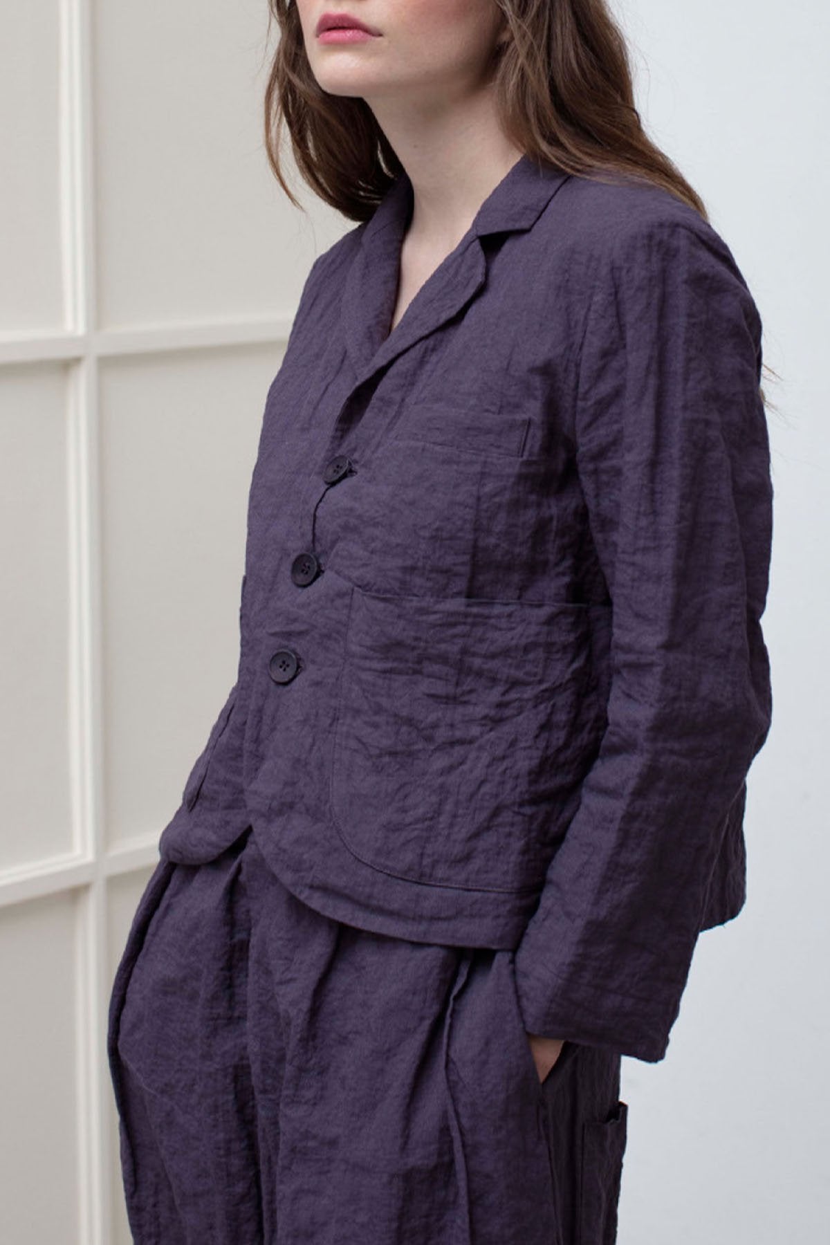 toogood - THE BOTANIST JACKET - CRUMPLED METAL ELDERBERRY