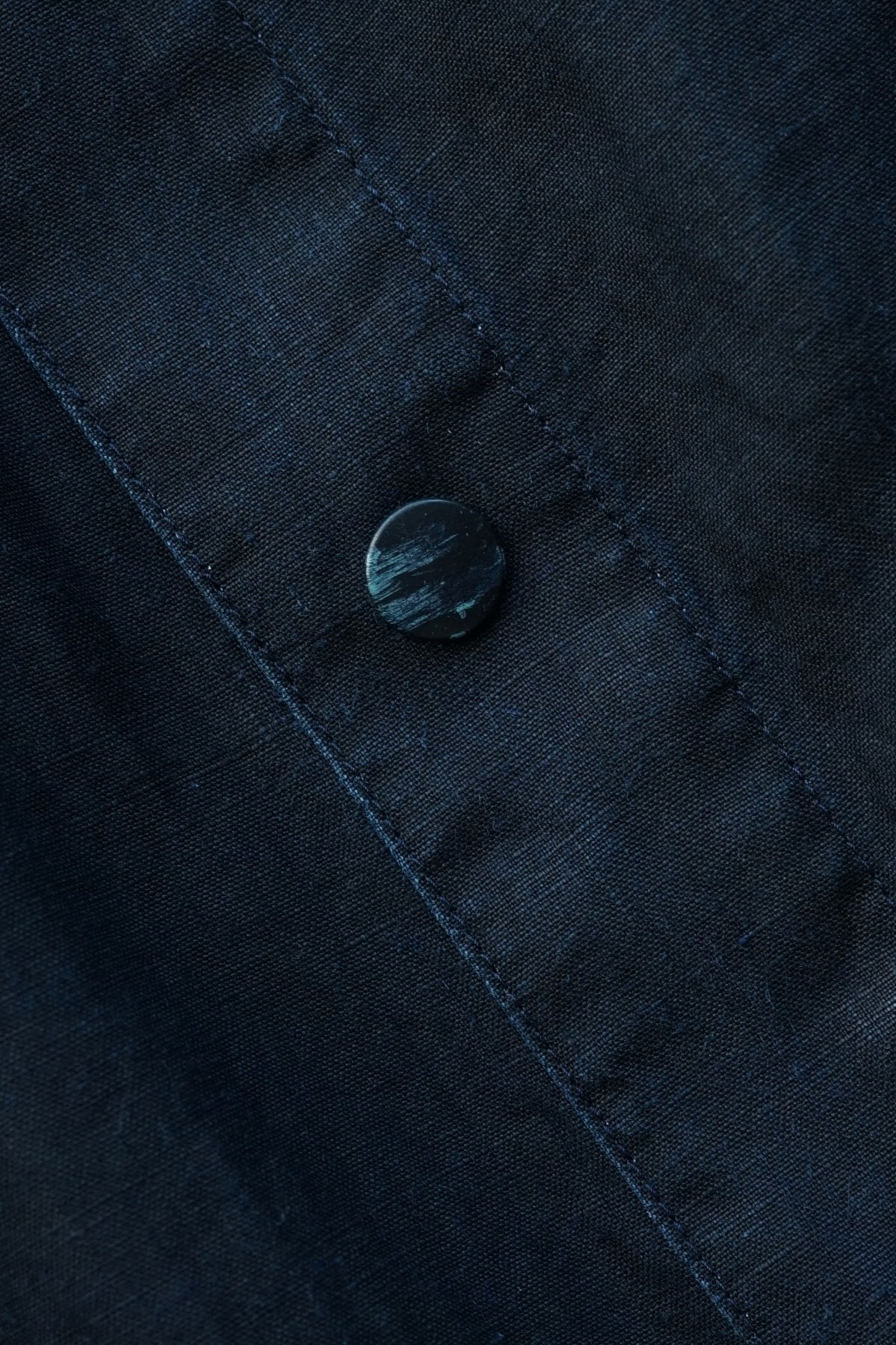 Porter Classic - FARMER'S LINEN GATHERED JACKET - INDIGO