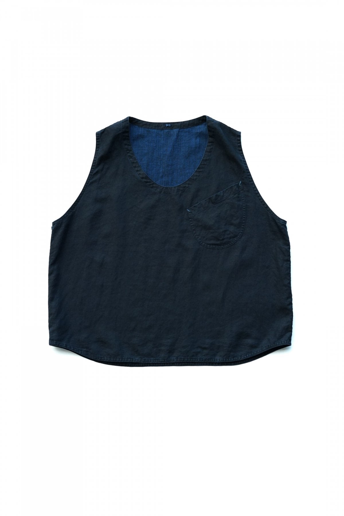 Porter Classic - FARMER'S LINEN VEST - INDIGO