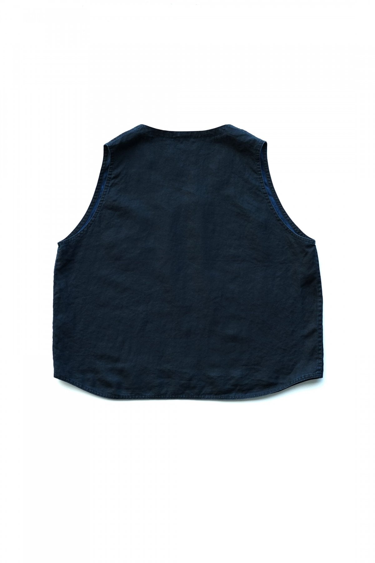 Porter Classic - FARMER'S LINEN VEST - INDIGO