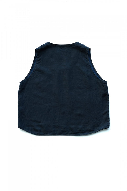 Porter Classic - FARMER'S LINEN VEST - INDIGO