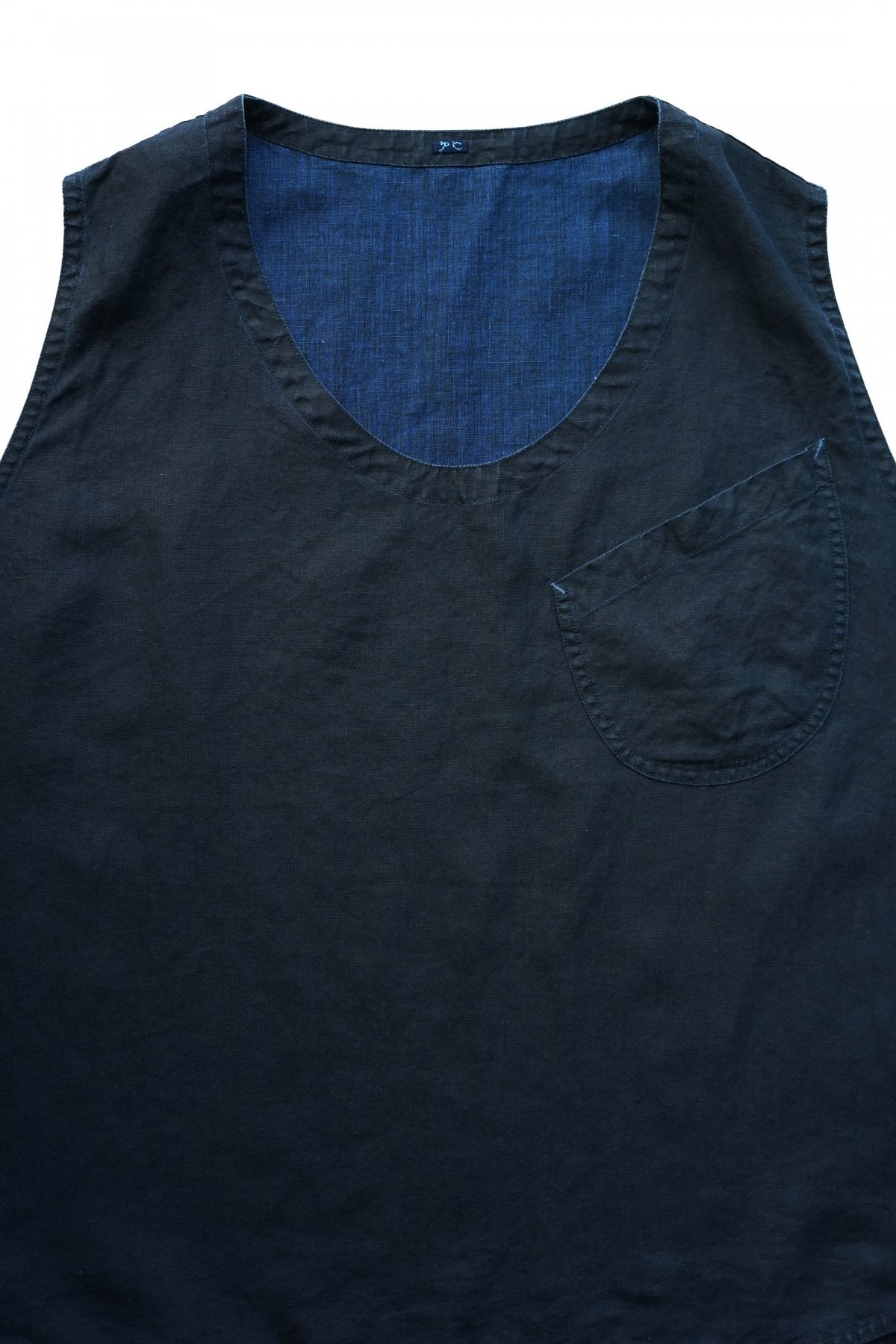 Porter Classic - FARMER'S LINEN VEST - INDIGO