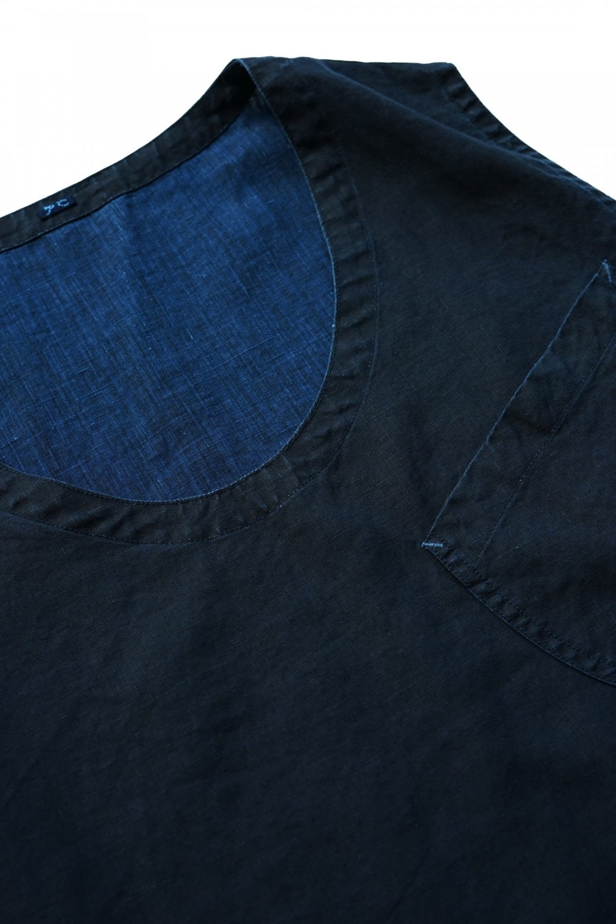 Porter Classic - FARMER'S LINEN VEST - INDIGO