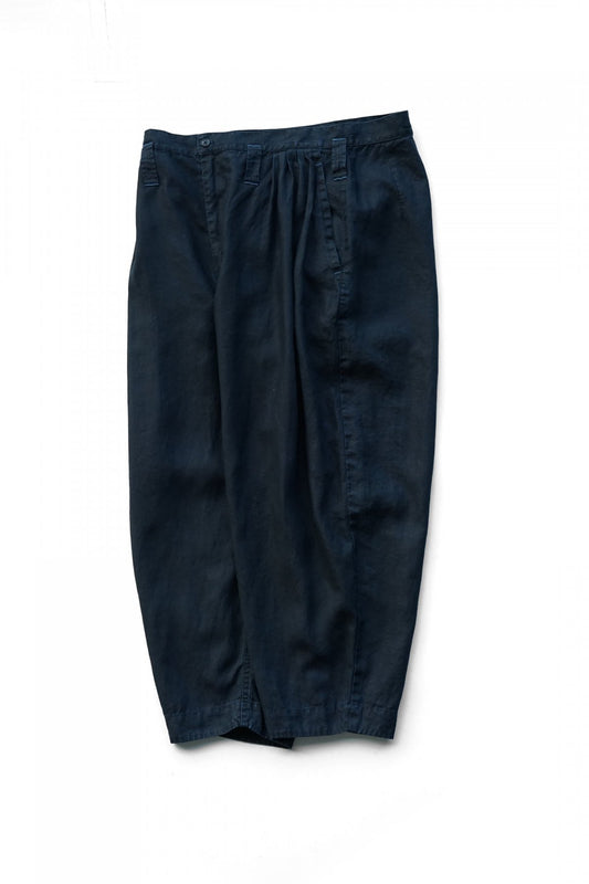 Porter Classic - FARMER'S LINEN BEBOP PANTS - INDIGO