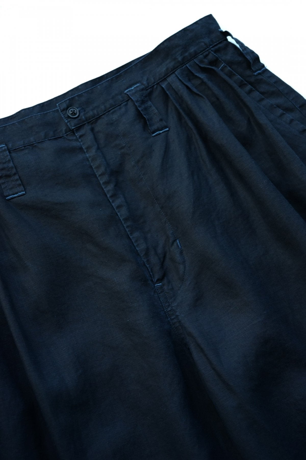 Porter Classic - FARMER'S LINEN BEBOP PANTS - INDIGO