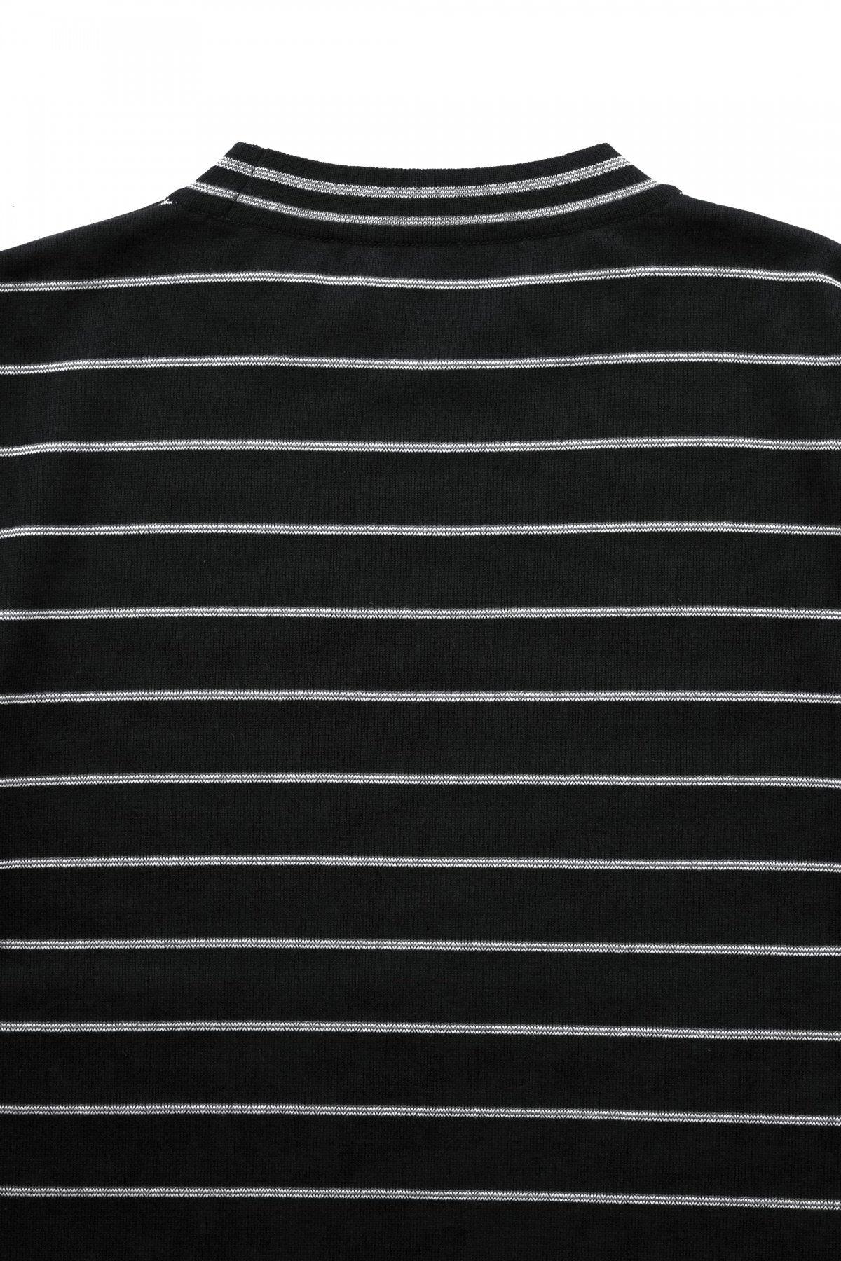 Porter Classic - CLASSIC BORDER MOCK NECK LONG SLEEVE SHIRT - BLACK