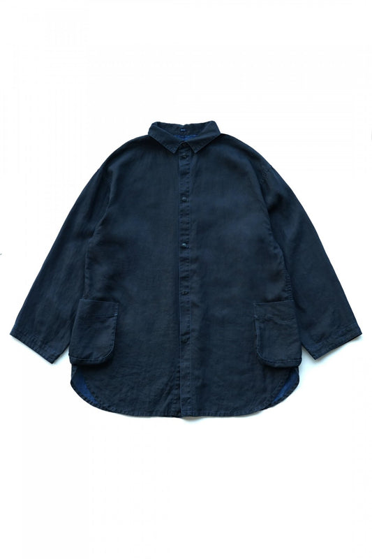 Porter Classic - FARMER'S LINEN SHIRT JACKET - INDIGO