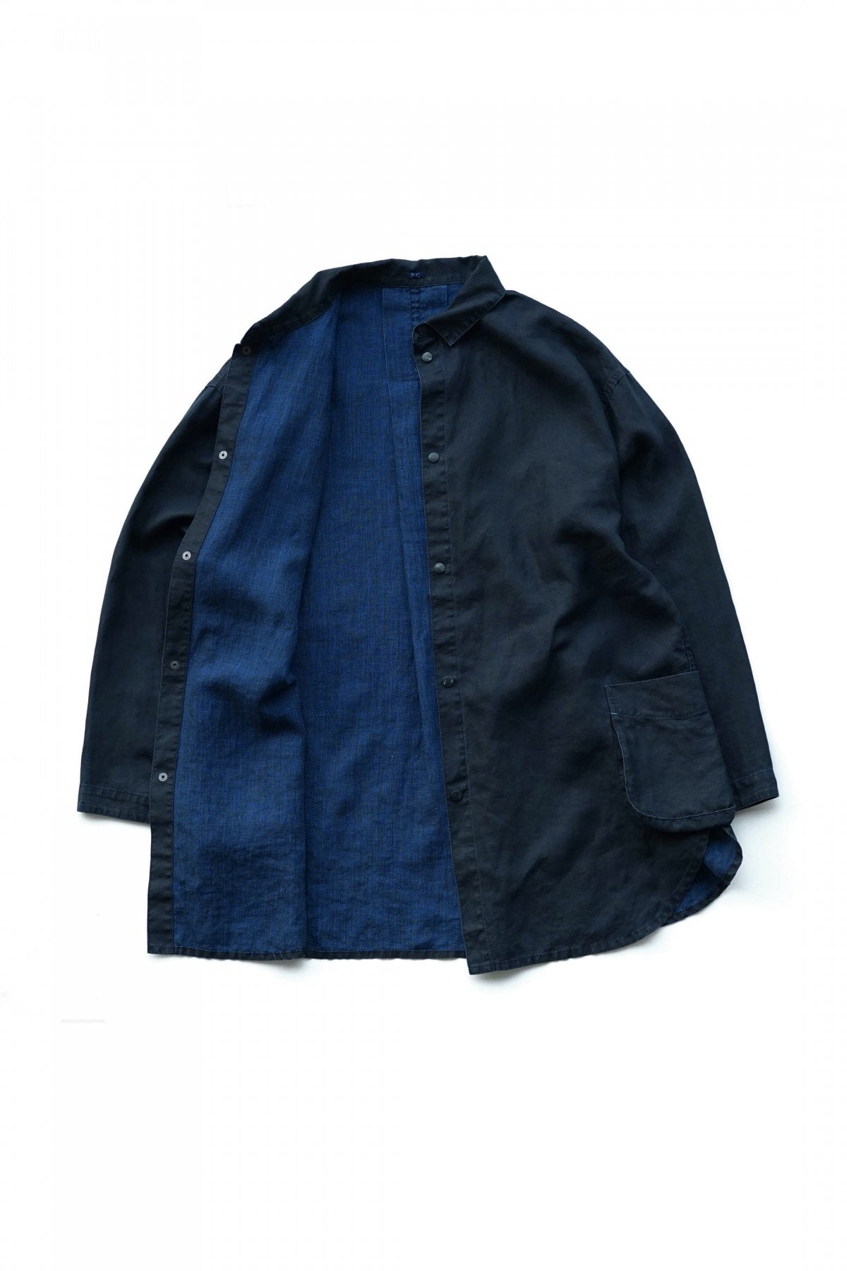 Porter Classic - FARMER'S LINEN SHIRT JACKET - INDIGO