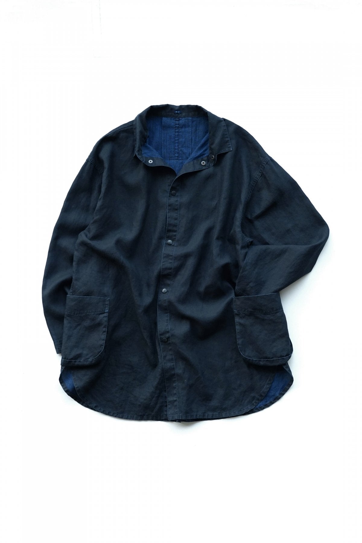 Porter Classic - FARMER'S LINEN SHIRT JACKET - INDIGO