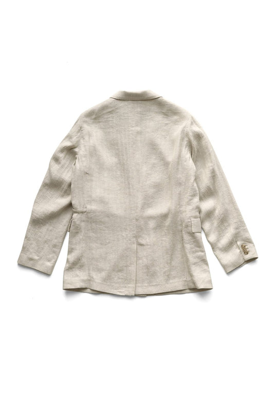 WRYHT - STRING WAIST PEAKED JACKET - NATURAL