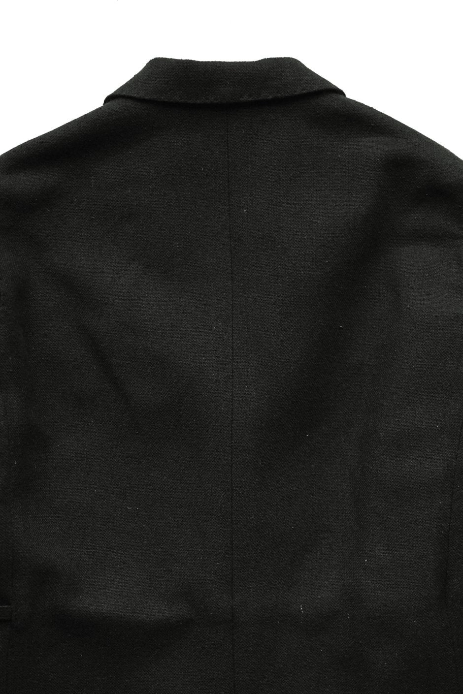 WRYHT - STRING WAIST PEAKED JACKET - BLACK