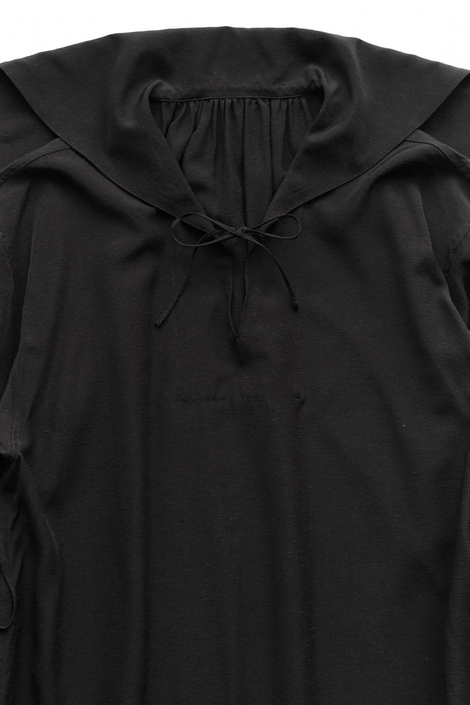 WRYHT - SAILOR COLLAR SMOCK TOP - BLACK