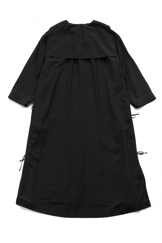 WRYHT - SAILOR COLLAR SMOCK DRESS - BLACK