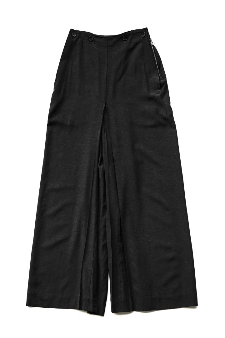 WRYHT- SAILOR FRONT CULOTTES TROUSER - BLACK