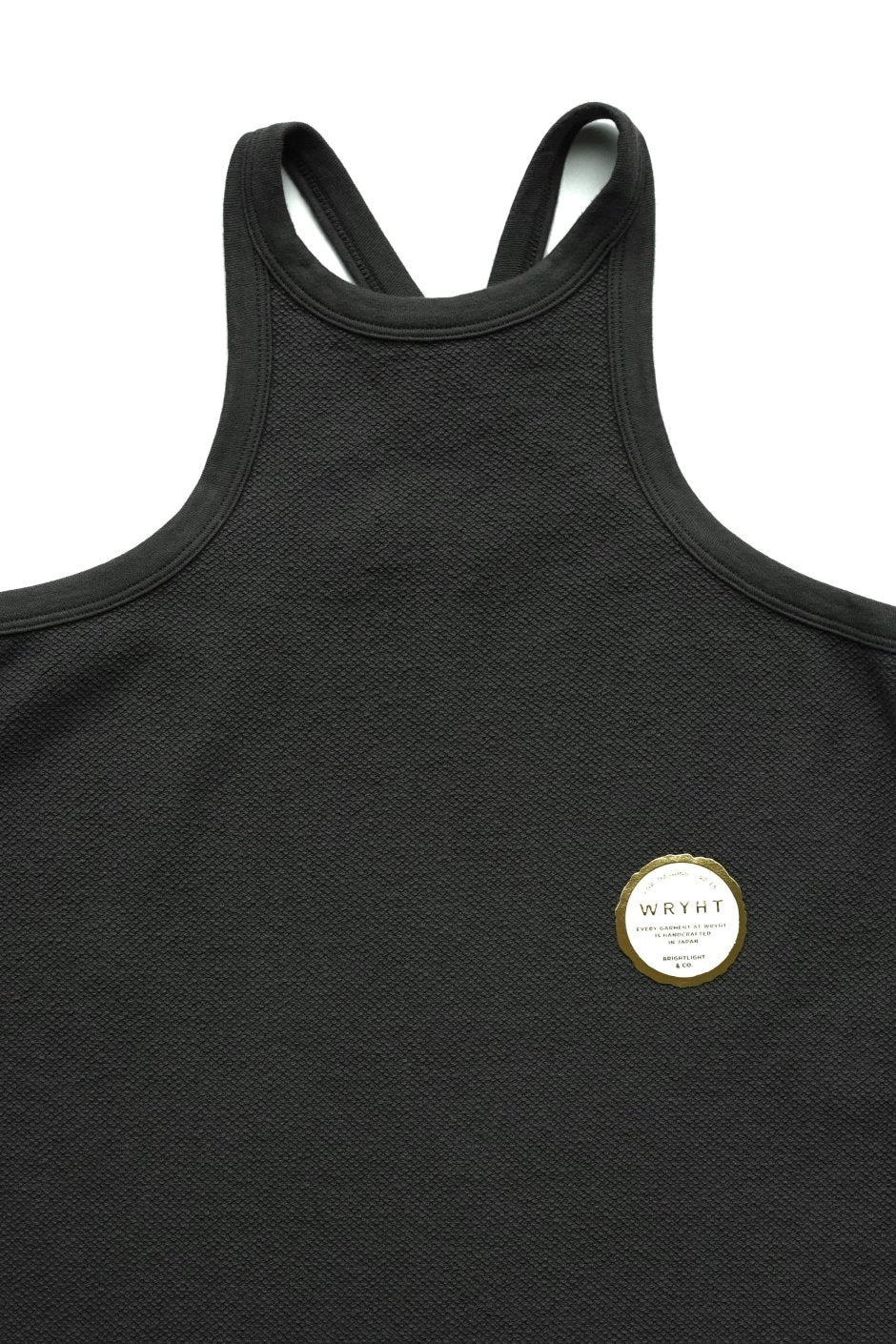 WRYHT - DOBBY WAFFLE TANK TOP - GRAPHITE