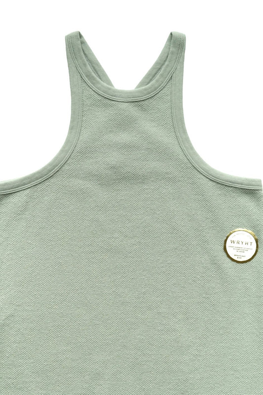 WRYHT - DOBBY WAFFLE TANK DRESS - JADE