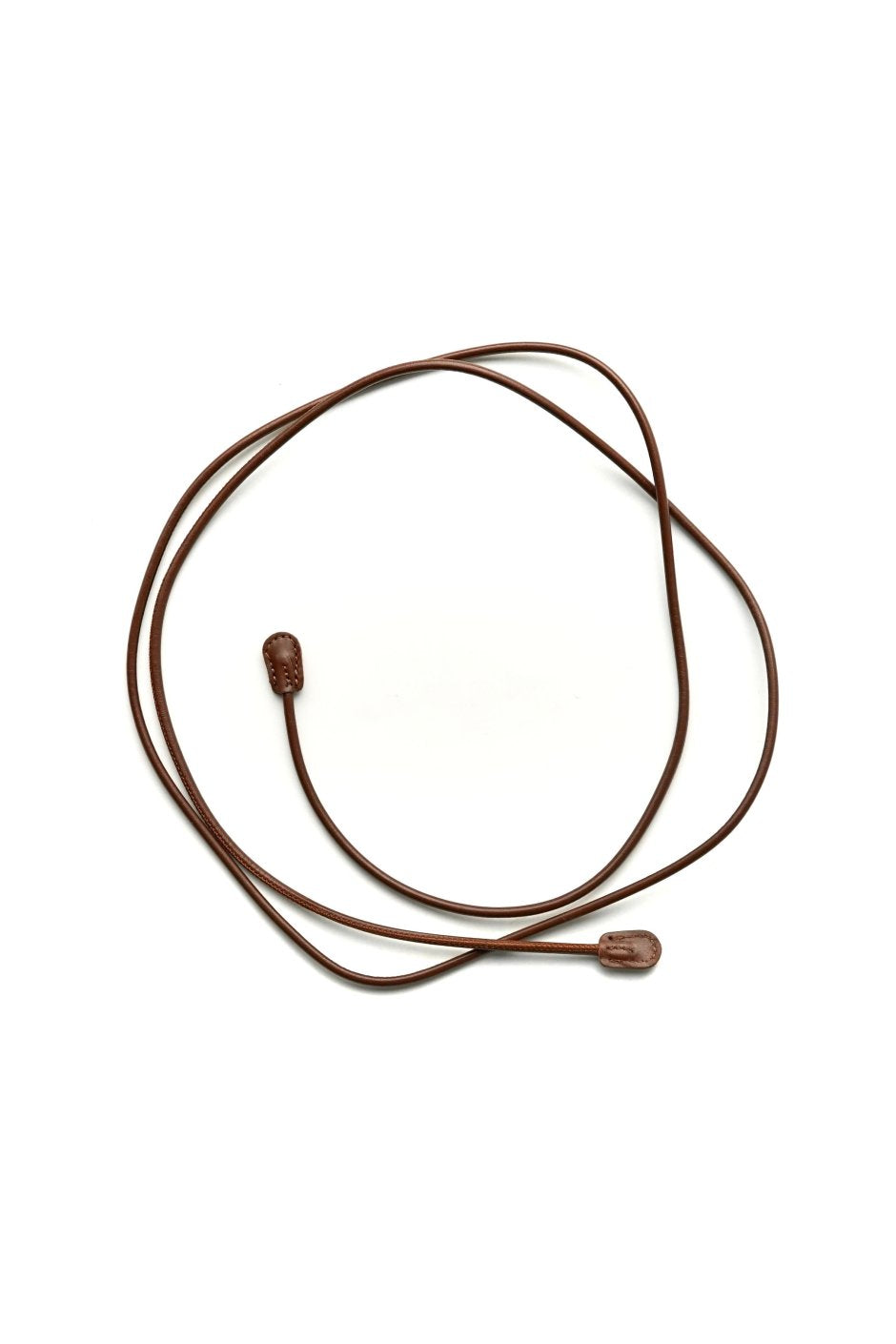 WRYHT - LEATHER STRING BELT - CHESTNUT