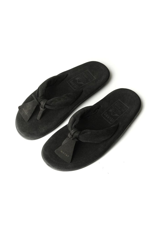 WRYHT - SUEDE SETTA SLIPPER - BLACK