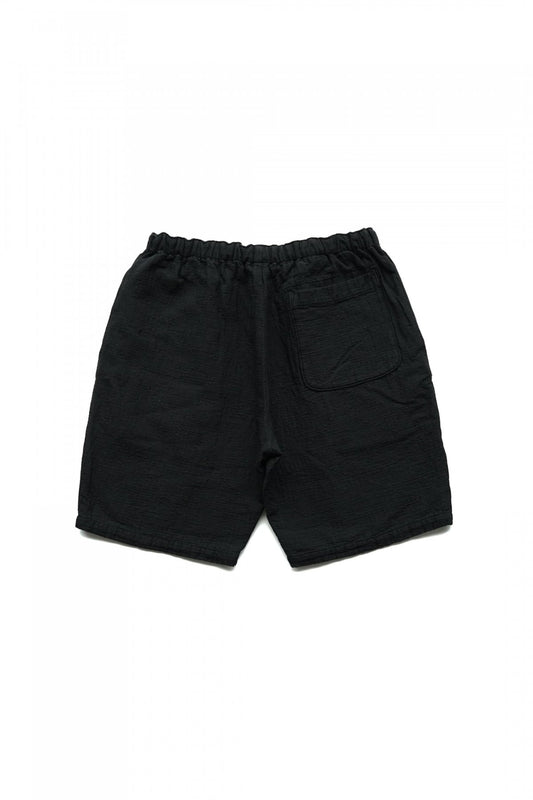 Porter Classic - SASHIKO STRETCH SHORTS - BLACK