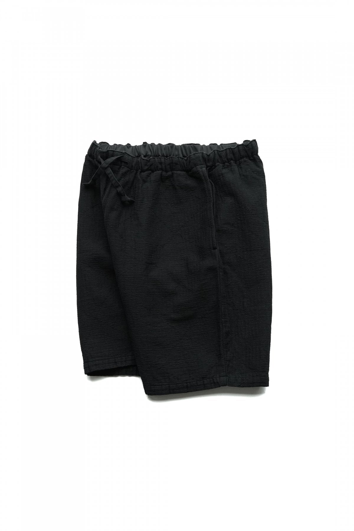 Porter Classic - SASHIKO STRETCH SHORTS - BLACK