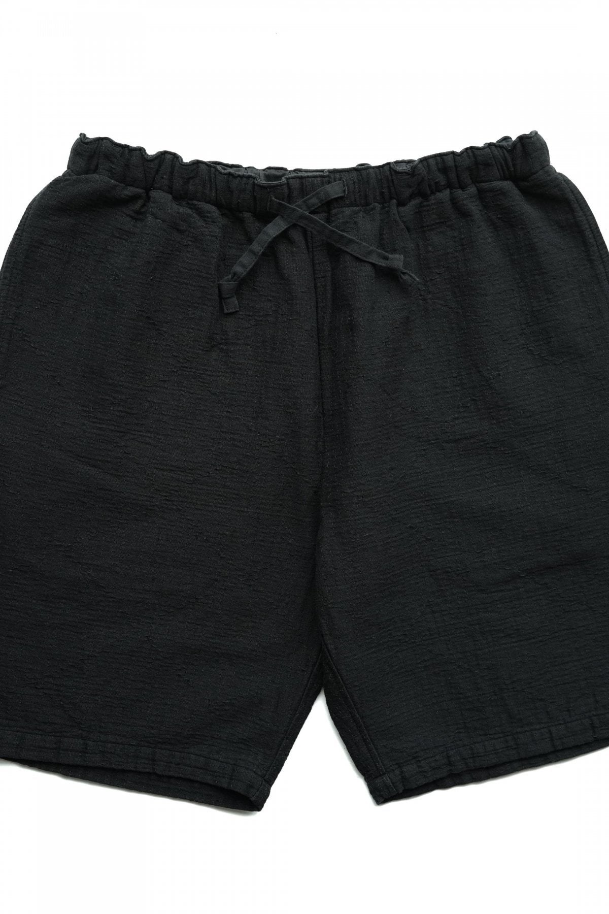 Porter Classic - SASHIKO STRETCH SHORTS - BLACK