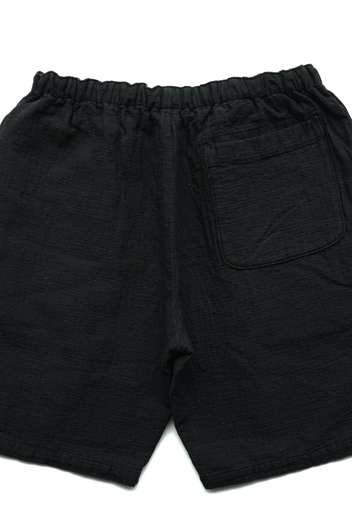 Porter Classic - SASHIKO STRETCH SHORTS - BLACK