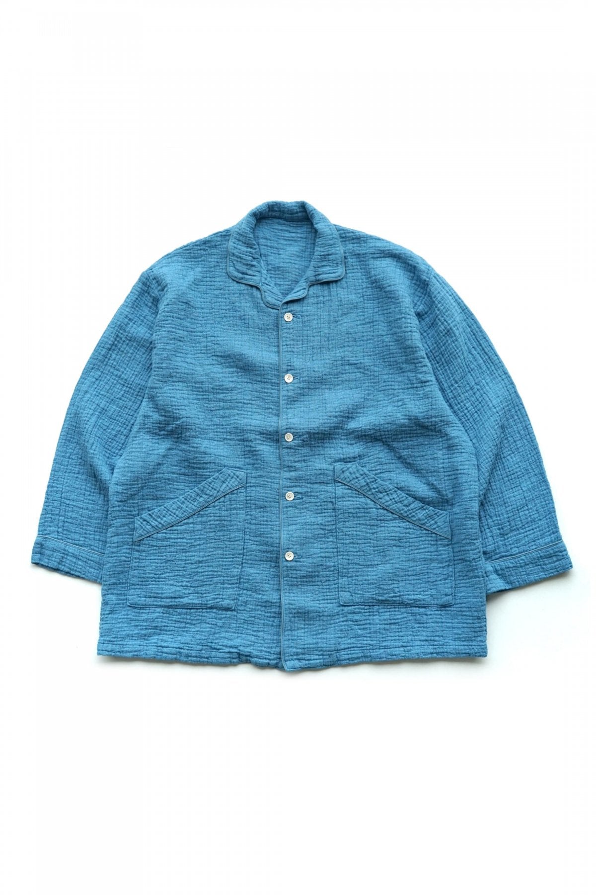 Porter Classic - SASHIKO LINEN PREMIUM PAINTER JACKET - BLUE