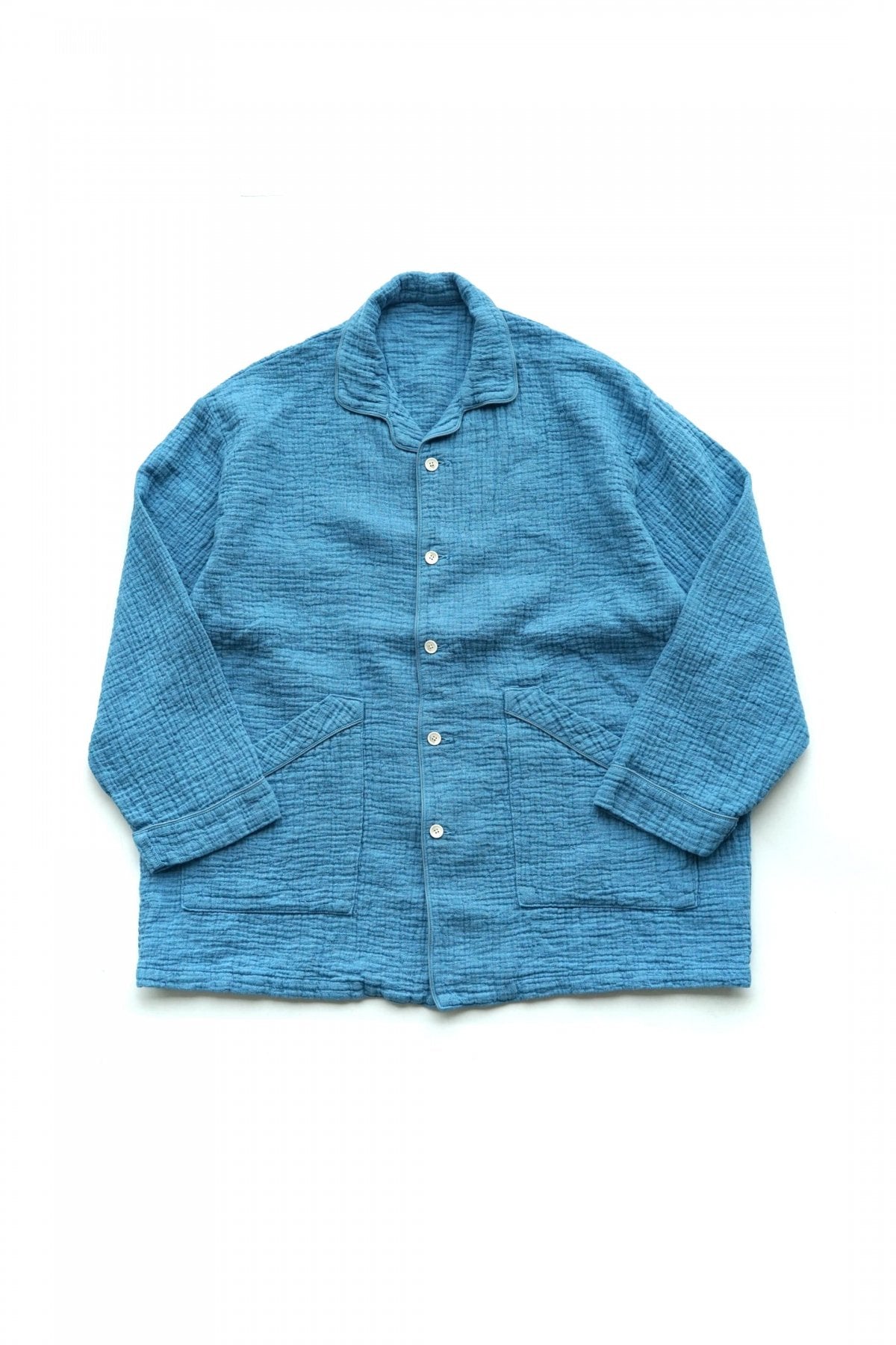 Porter Classic - SASHIKO LINEN PREMIUM PAINTER JACKET - BLUE