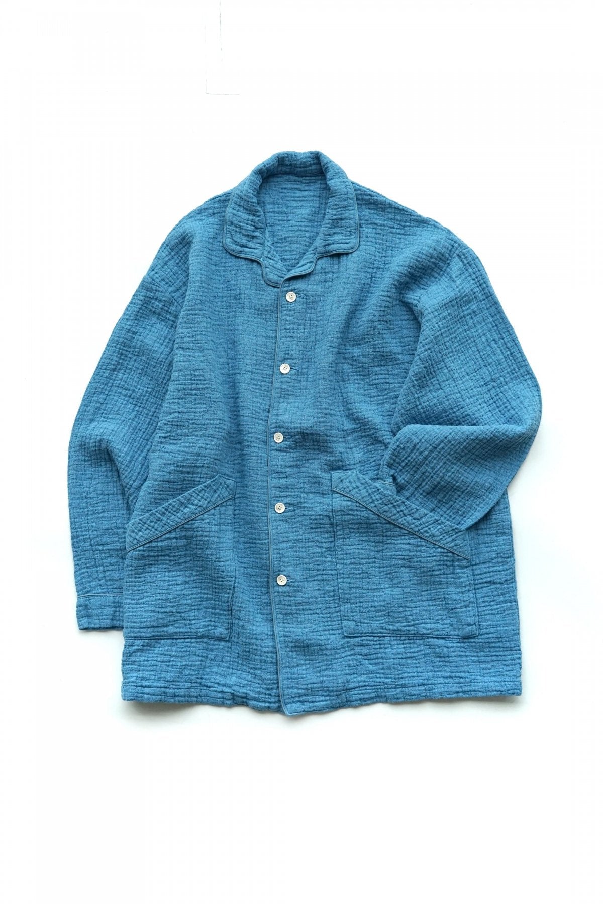 Porter Classic - SASHIKO LINEN PREMIUM PAINTER JACKET - BLUE