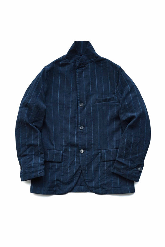 Bergfabel - FARMER JACKET - NAVY STRIPE